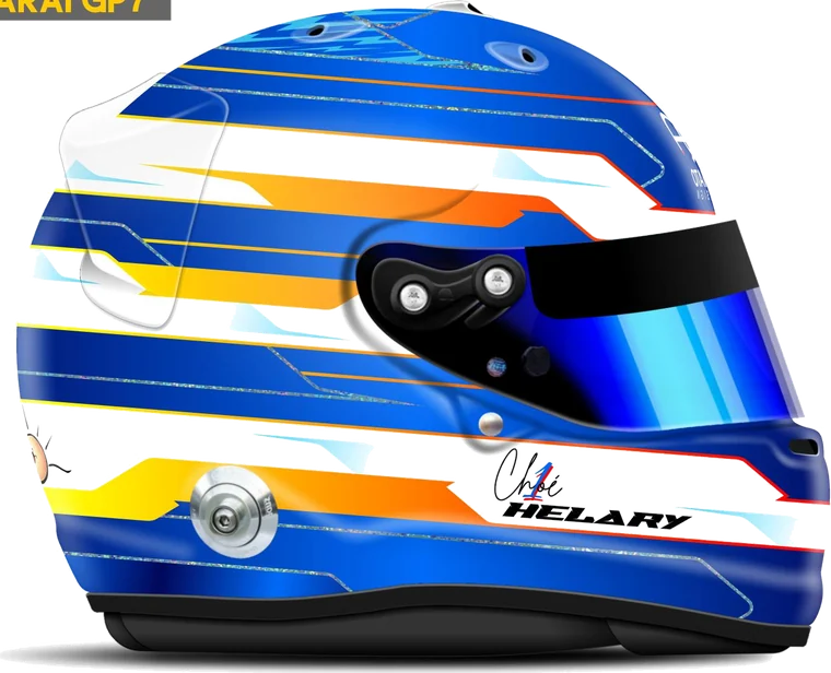 Casque Chloé Helary, vue de profil droit — planche Amato Design